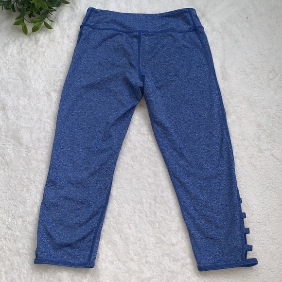 Z by Zella Girl Blue Capri Leggings M 8/10 EUC Athletic Sports Dance - Picture 6 of 10